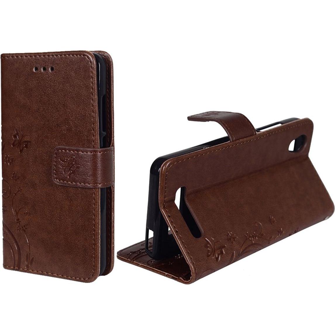 Bild von König Design Schutz Handy Hülle für ZTE Blade A452 Case Cover Tasche Wallet Etui Handyhülle (ZTE Blade A452), Smartphone Hülle, Braun