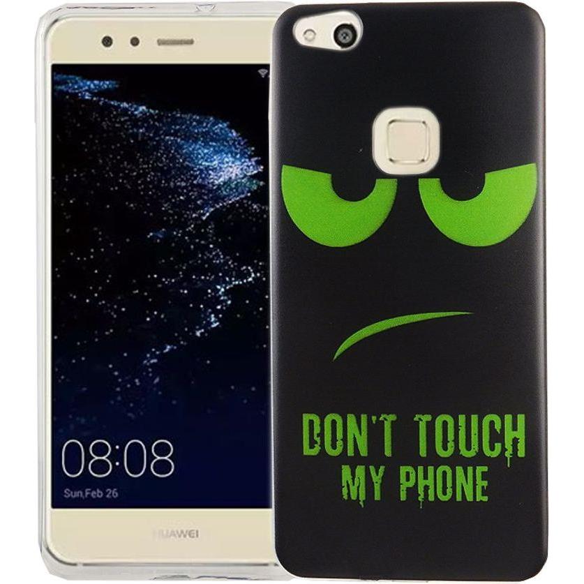 Bild von König Design Dont Touch My Phone Handyhülle Huawei P10 Lite Silikon (Huawei P10 Lite), Smartphone Hülle, Grün
