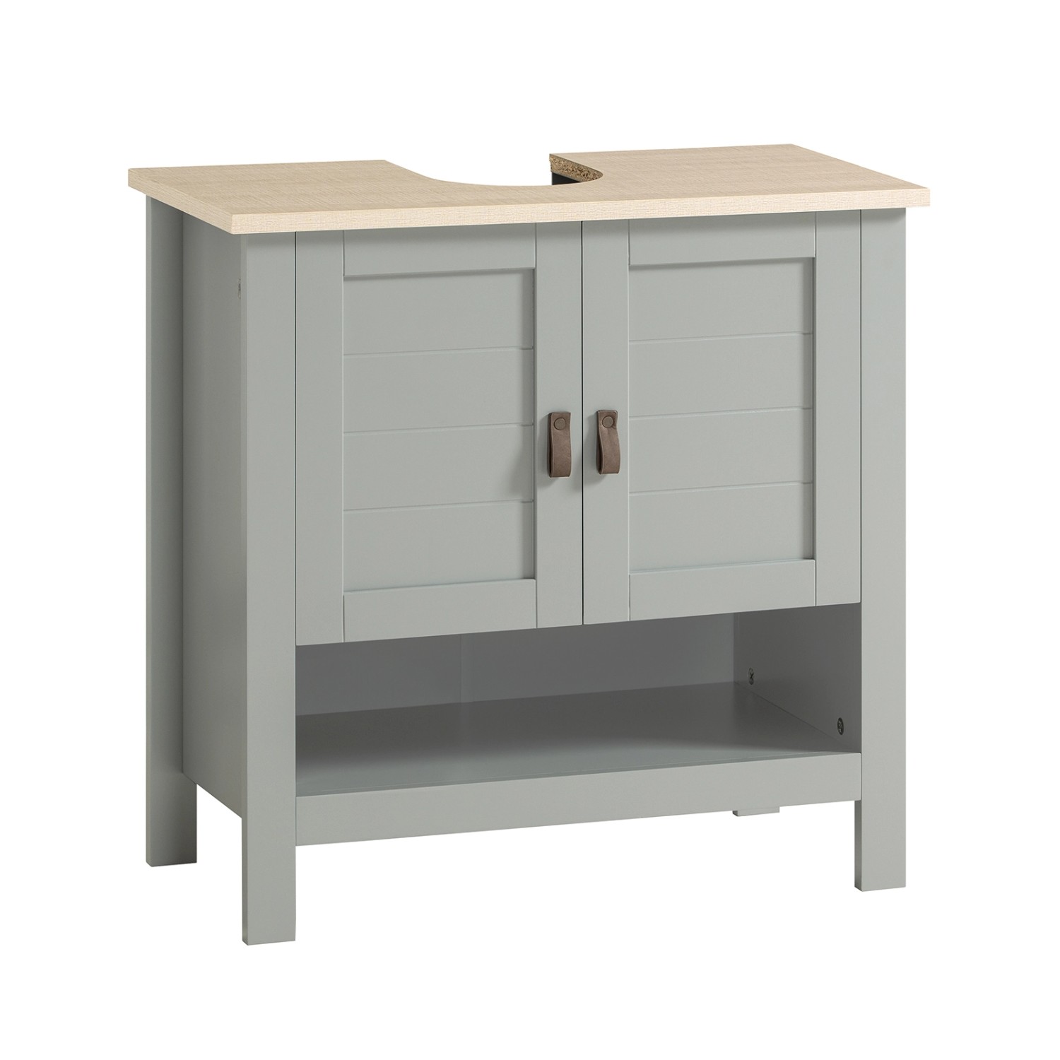 Bild von SoBuy Unter dem Waschbecken Schrank Badezimmer Waschtisch Unterschrank Badezimmer Aufbewahrungsschrank, BZR69-HG Grey