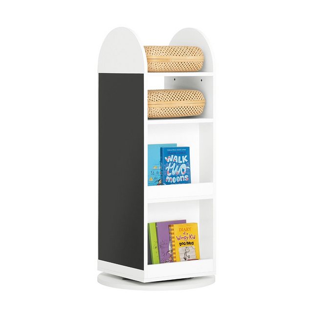 Bild von SoBuy Kinderregal KMB64, drehbares Kinderregal Bücherregal mit Tafel Aufbewahrungsregal