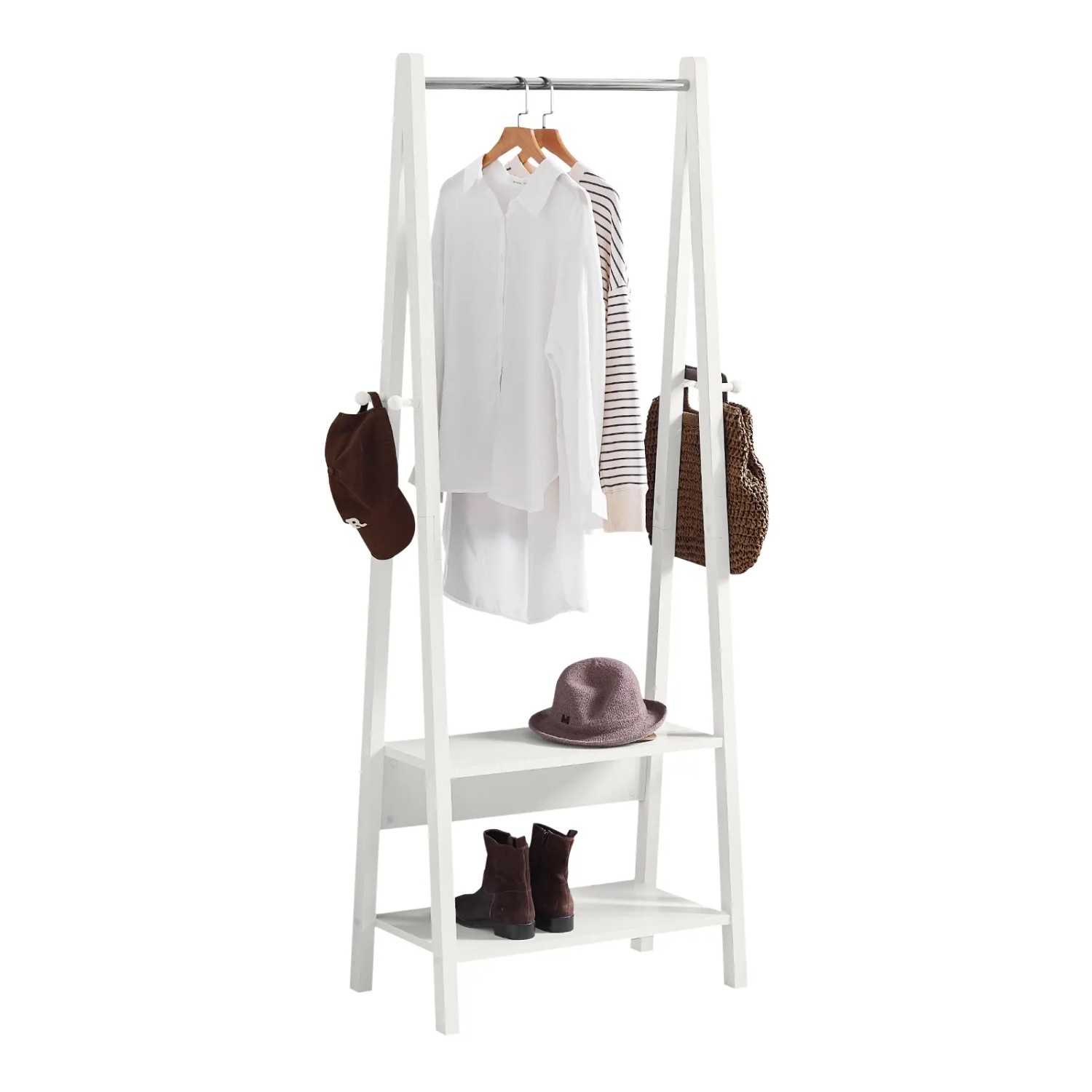 Bild von SoBuy Kleiderständer Kleiderstange Kindergarderobe Hängeregal FRG59-W