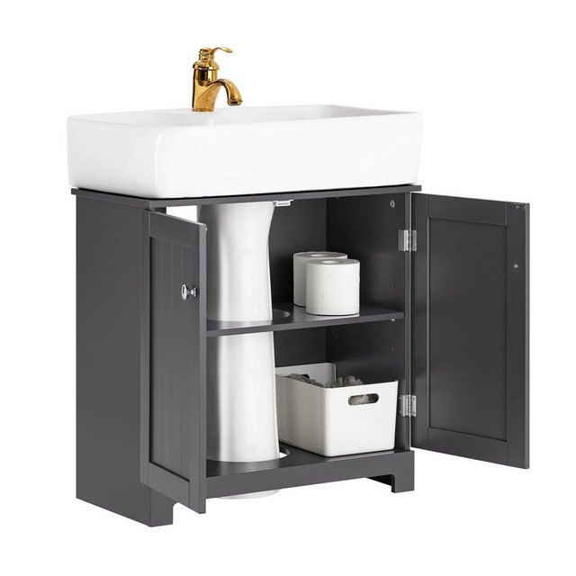 Bild von SoBuy Waschbeckenunterschrank BZR18 Badschrank Waschtisch Unterschrank Badmöbel
