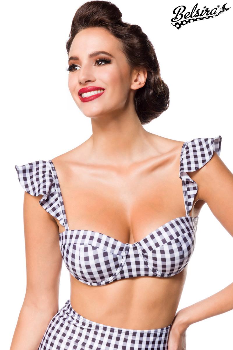 Bild von Vintage Bikinioberteil mit Flügelärmel