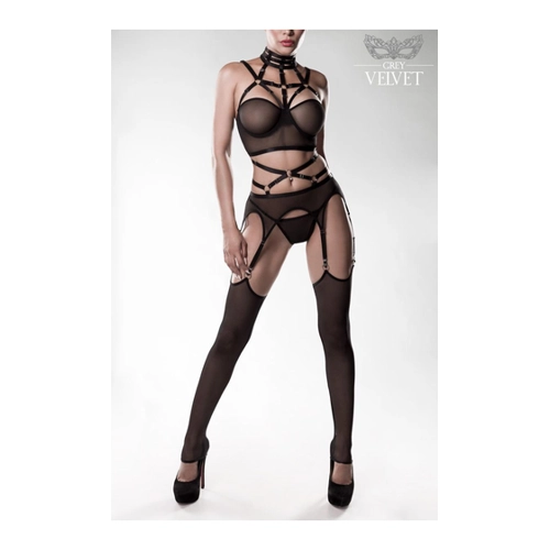 Bild von Grey Velvet Damen Dessous – Sinnliches Harness Set für besondere Anlässe