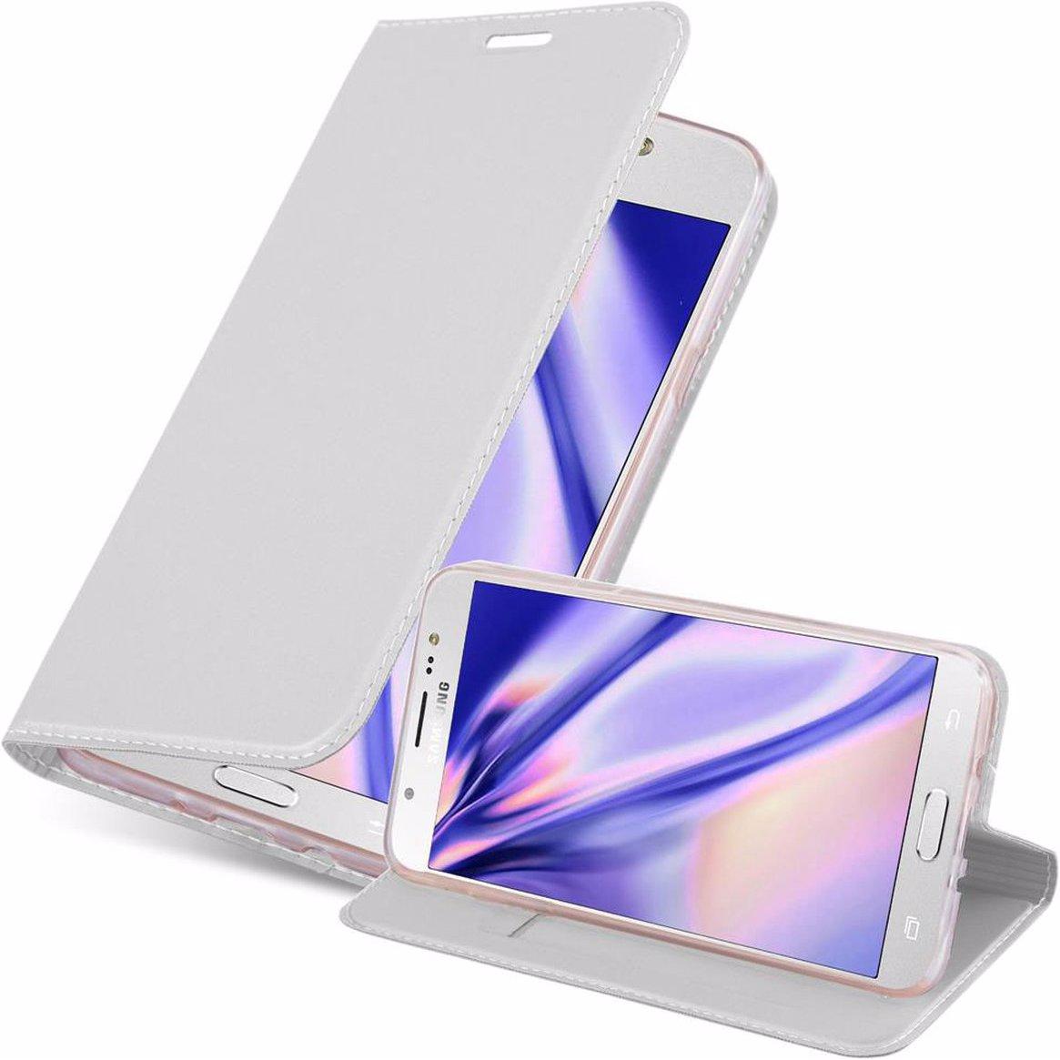 Bild von Cadorabo Book Classy Style Cover (Samsung Galaxy J7 2016), Smartphone Hülle, Silber