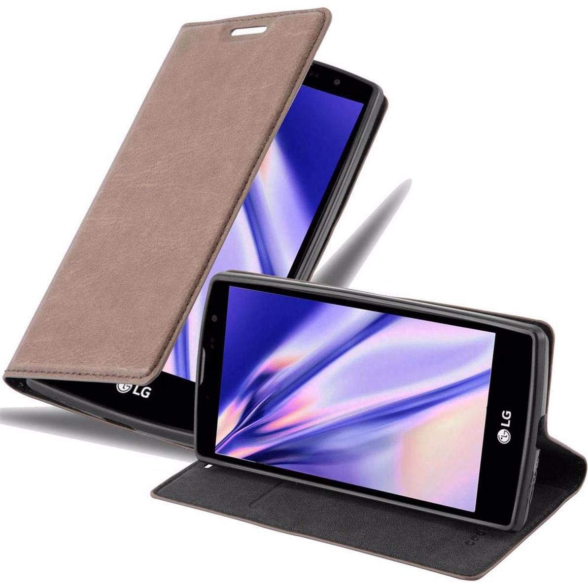 Bild von Cadorabo Book Invisible Magnet Cover (LG Magna), Smartphone Hülle, Braun