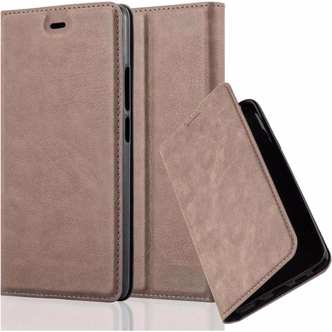 Bild von Cadorabo Book Invisible Magnet Cover (ZTE Nubia Z9 Max), Smartphone Hülle, Braun