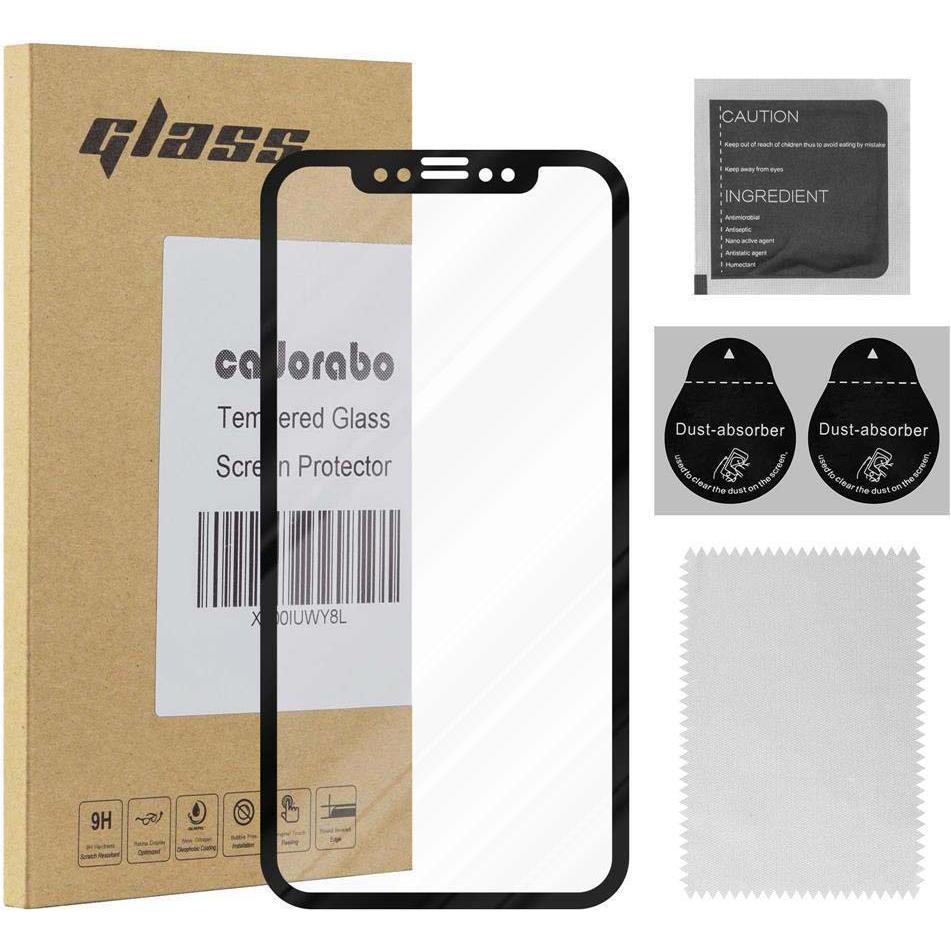 Bild von Cadorabo Fullcover Tempered 5D (1 Stück, Apple iPhone X, Apple iPhone XS), Smartphone Schutzfolie, Schwarz