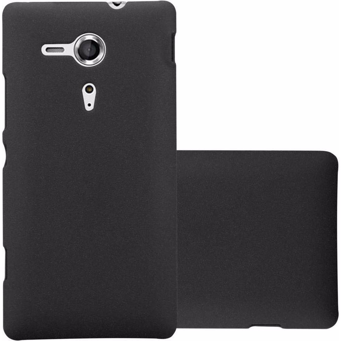 Bild von Cadorabo Hard Cover Frosty Cover (Sony Xperia SP), Smartphone Hülle, Schwarz