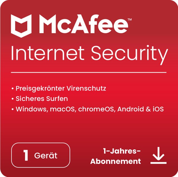 Bild von McAfee Internet Security [1 Gerät - 1 Jahr]