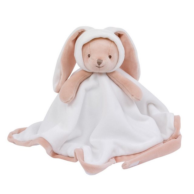 Bild von Bukowski Schmusetuch Teddy Melissa beige/weiß/rosa 30 cm Plüschteddybär Babyschmusetuch