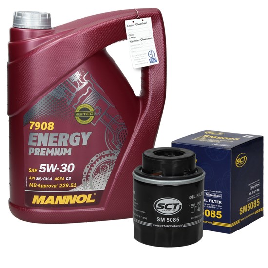 Bild von Inspektionspaket mit Mannol Energy Premium 5W-30 5L VAG