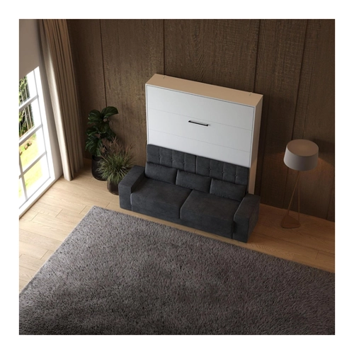 Bild von SMARTBett Schrankbett M1 160x200 Vertikal mit Anthrazit SOFA