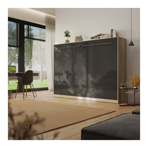 Bild von SMARTBett Schrankbett Standard 140x200 cm Eiche Sonoma horizontal