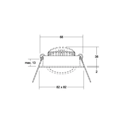 Bild von Brumberg LED-Einbaustrahlerset, schaltbar, nickel matt - 38365153