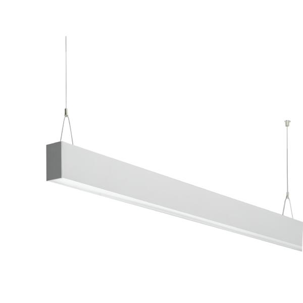 Bild von Brumberg LED-Pendel-Profilleuchte direkt, silber, rechteck - 77234698