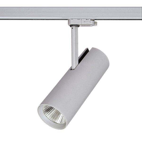 Bild von Brumberg LED-Schienenstrahler MAXI, struktursilber, rund - 88397684