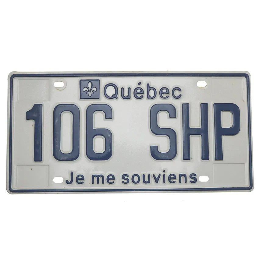 Bild von Kanadisches Nummernschild Quebec