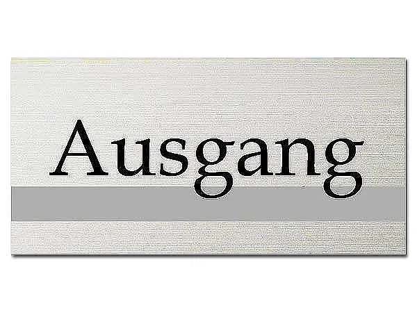 Bild von Hinweisschild - Ausgang - ClassicLine - Größe: 20 x 10 cm