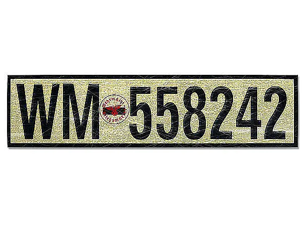 Bild von Nummernschild Wehrmacht Marine Deutsches Reich