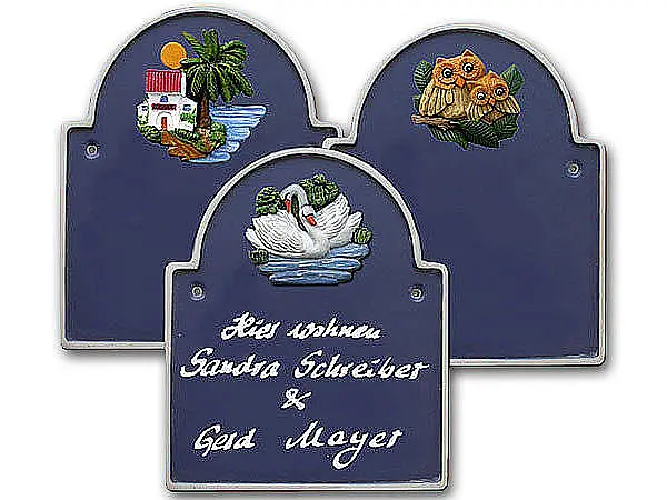 Bild von Artelith - Kleiner Bogen - majestätischblau - Größe: 15 x 18 cm