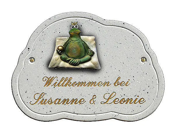Bild von Geonith Gravur Schild in Marmor Optik
