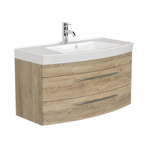 Bild von Magnolia Home Badmöbel-Set Toscana 100 cm (3-teilig) in Eiche Hell