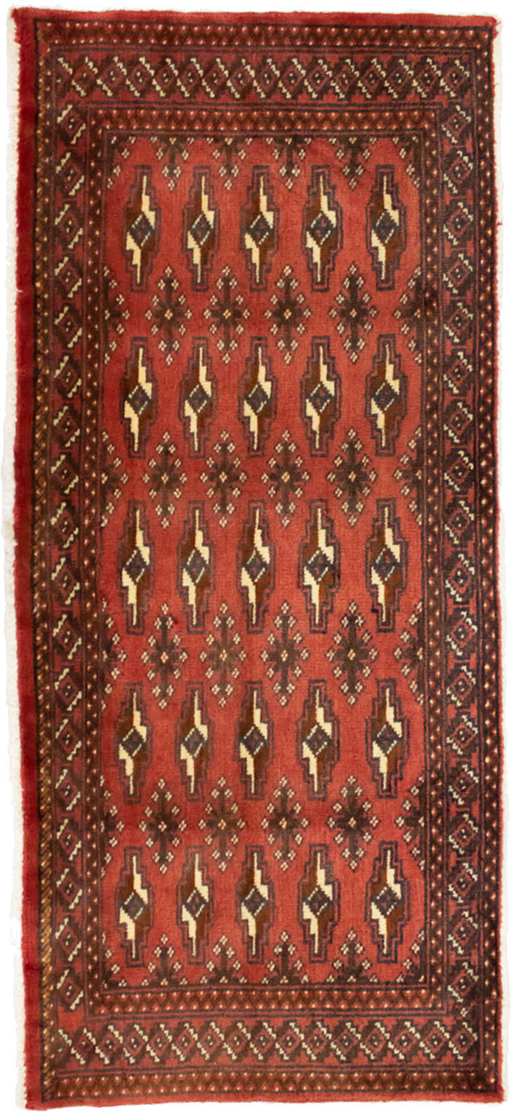 Bild von morgenland Wollteppich "Turkaman Teppich handgeknüpft braun", rechteckig, 8 mm Höhe