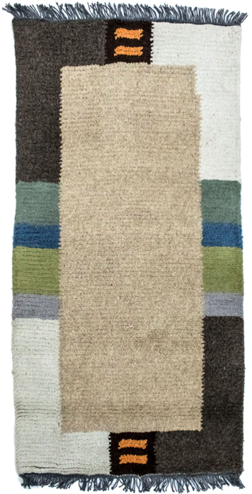 Bild von morgenland Wollteppich "Nepal Teppich handgeknüpft beige", rechteckig, 18 mm Höhe, handgeknüpft