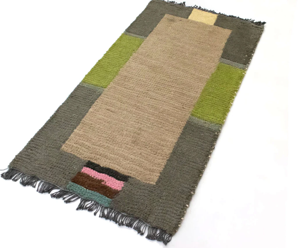 Bild von morgenland Wollteppich "Nepal Teppich handgeknüpft braun", rechteckig, 18 mm Höhe, handgeknüpft