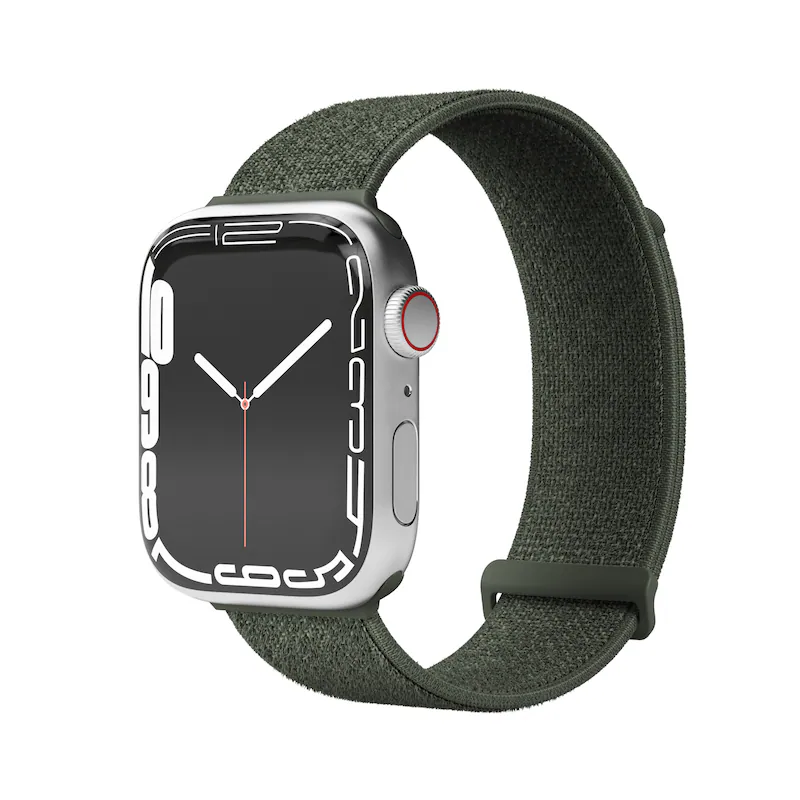Bild von Vonmählen Sport-Armband 2 für Apple Watch 42 44 45 49 mm olivgrün (Nylon), Uhrenarmband, Grün