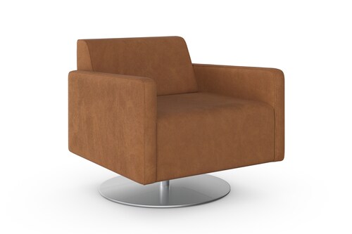 Bild von machalke® Drehsessel »single«, Ledersessel mit Drehteller, inklusive Drehfunktion