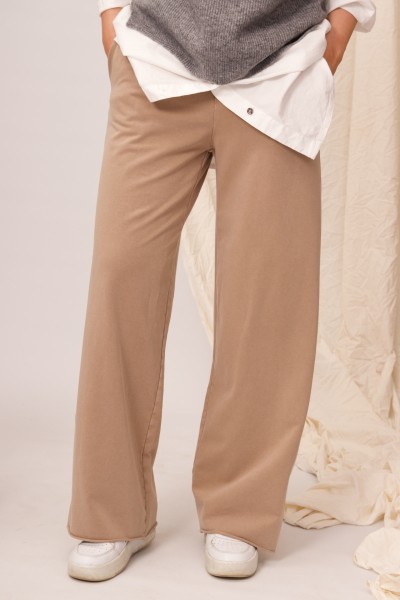 Bild von Lässige Stoffhose im washed out Look - beige ""