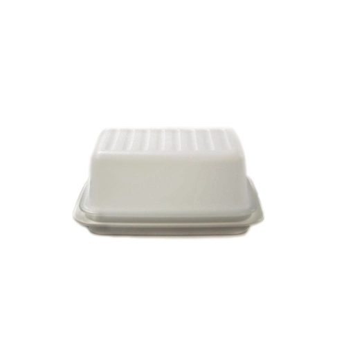 Bild von TUPPERWARE Butterdose Butterschatz Weiß mit Spültuch
