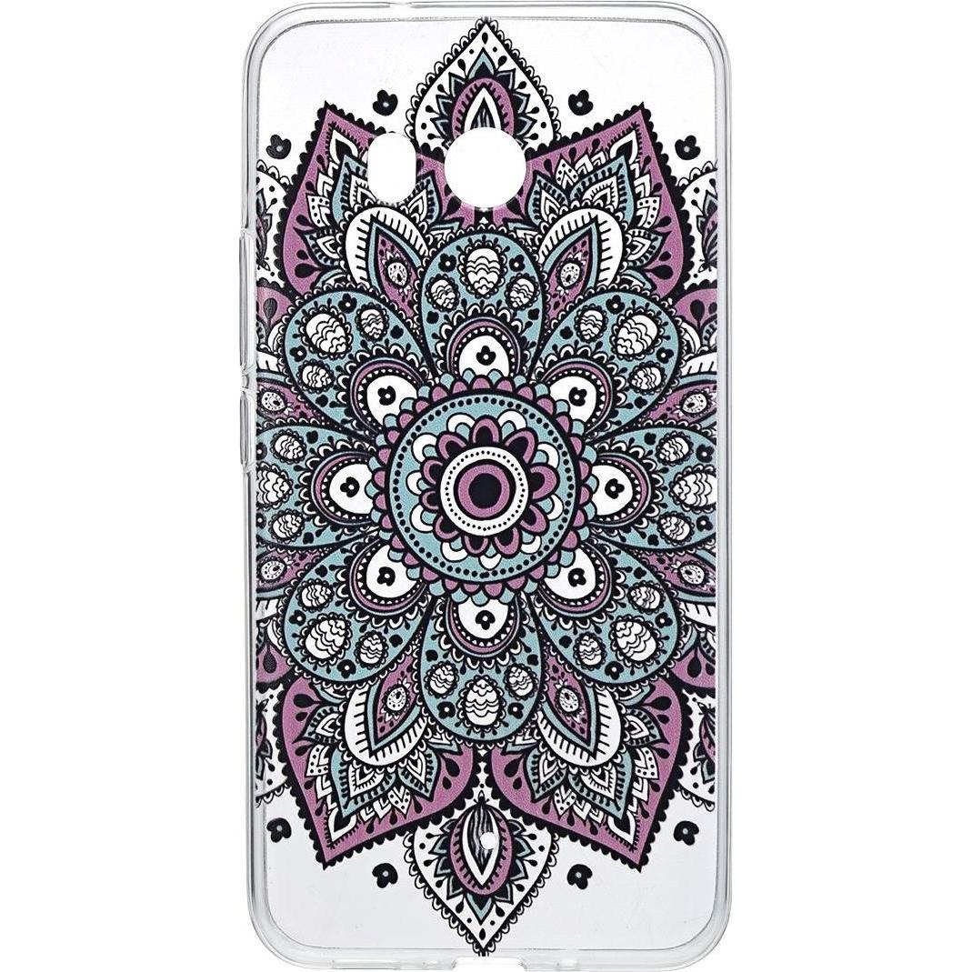 Bild von König Design Henna Cover für Handy HTC U11 Case Schutz Hülle Silikon Bumper Etuis Tattoo Bunt (HTC U11), Smartphone Hülle, Mehrfarbig
