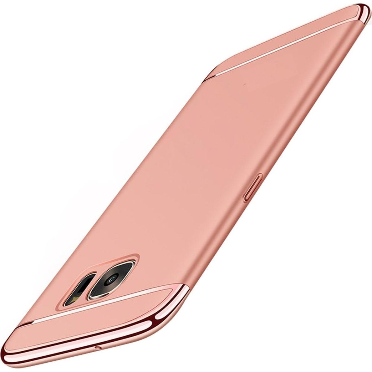 Bild von König Design Handy Hülle Schutz Case für Samsung Galaxy S6 Bumper 3 in 1 Cover Rose Gold Neu (Samsung Galaxy S6), Smartphone Hülle, Rosa