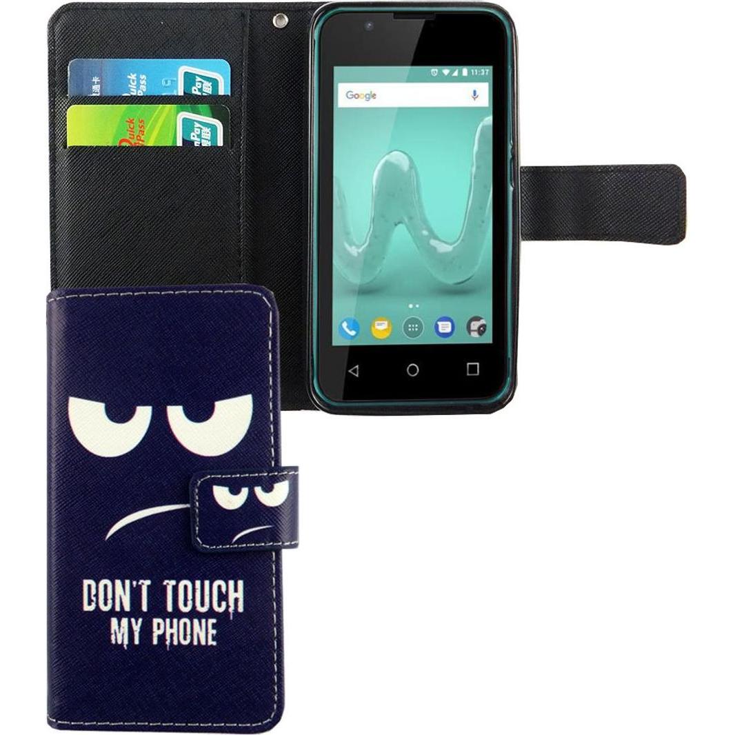 Bild von König Design Hülle Handy Schutz für Wiko Sunny 2 Case Cover Tasche Wallet Etui Handyhülle Neu (Wiko Sunny 2), Smartphone Hülle, Blau