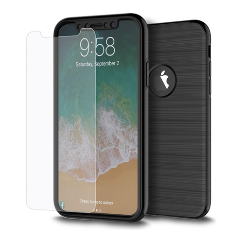 Bild von König Design Handyhülle für Apple iPhone X - Voller Schutz in elegantem Schwarz