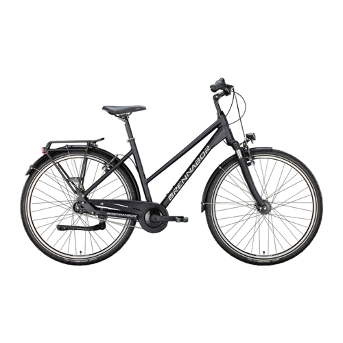Bild von Brennabor T-42 Trapez black matt / white 55 cm | (28") 2024: Der Allrounder unter den Trekkingbikes