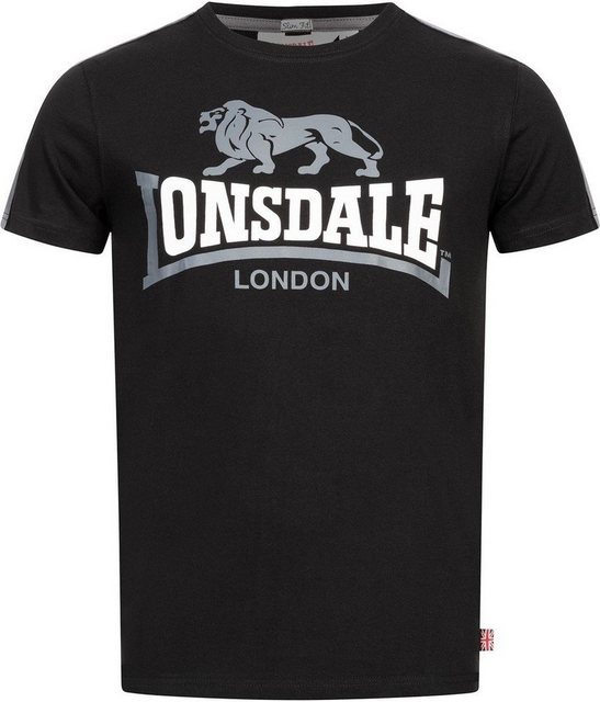 Bild von Lonsdale Men's BULVERHYTHE T-Shirt, Black/White/Grey, XL