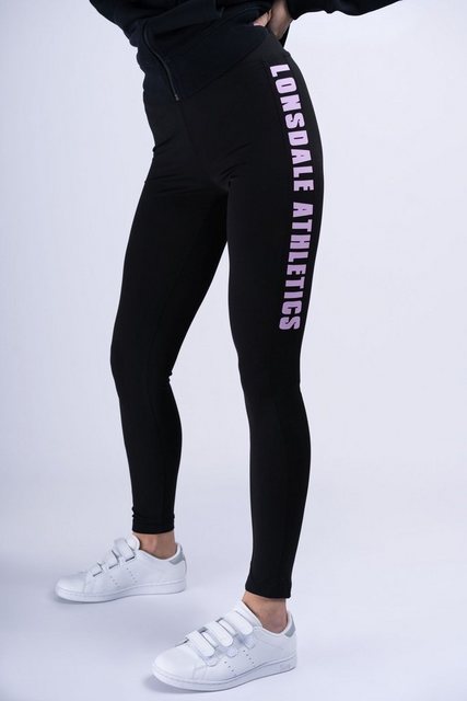 Bild von Lonsdale Women's CLASHMORE Leggings, Black/Lilac, M