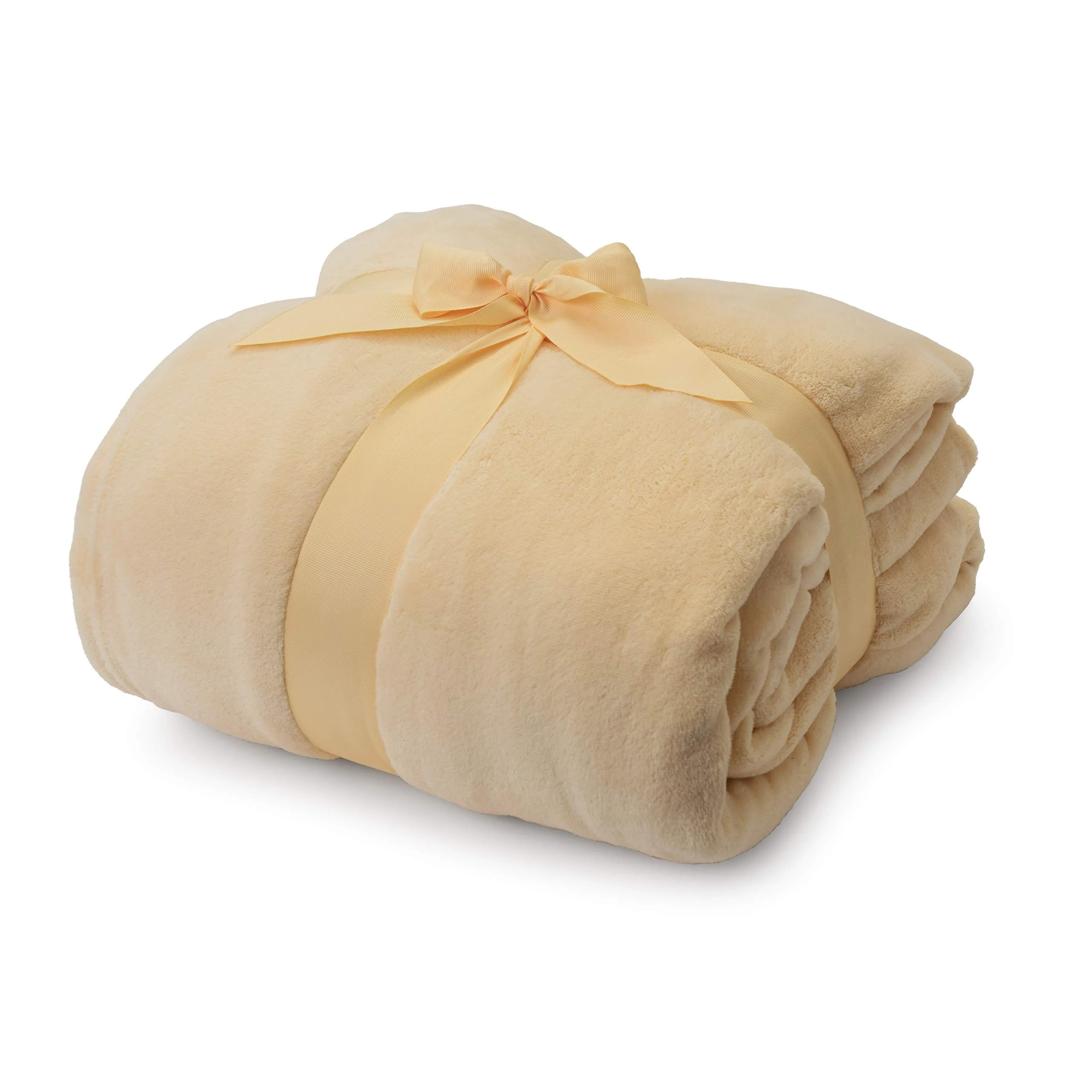 Bild von Kuscheldecke mit Ärmeln + Fußtasche - 150 x 180 + 35 cm - Beige