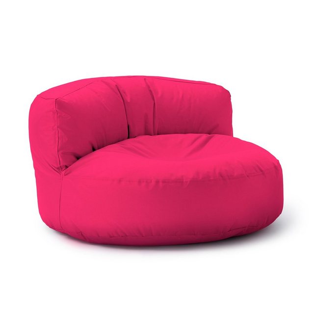 Bild von Lumaland Sitzsack Round Sofa Sitzkissen Bean Bag Couch Lounge, inkl. Rückenlehne In-& Outdoor 90x90x50cm