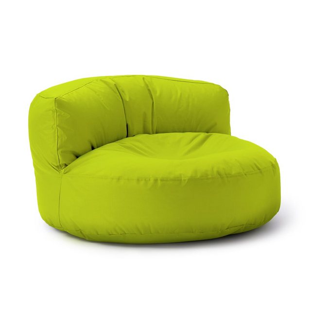 Bild von Lumaland Sitzsack Round Sofa Sitzkissen Bean Bag Couch Lounge, inkl. Rückenlehne In-& Outdoor 90x90x50cm