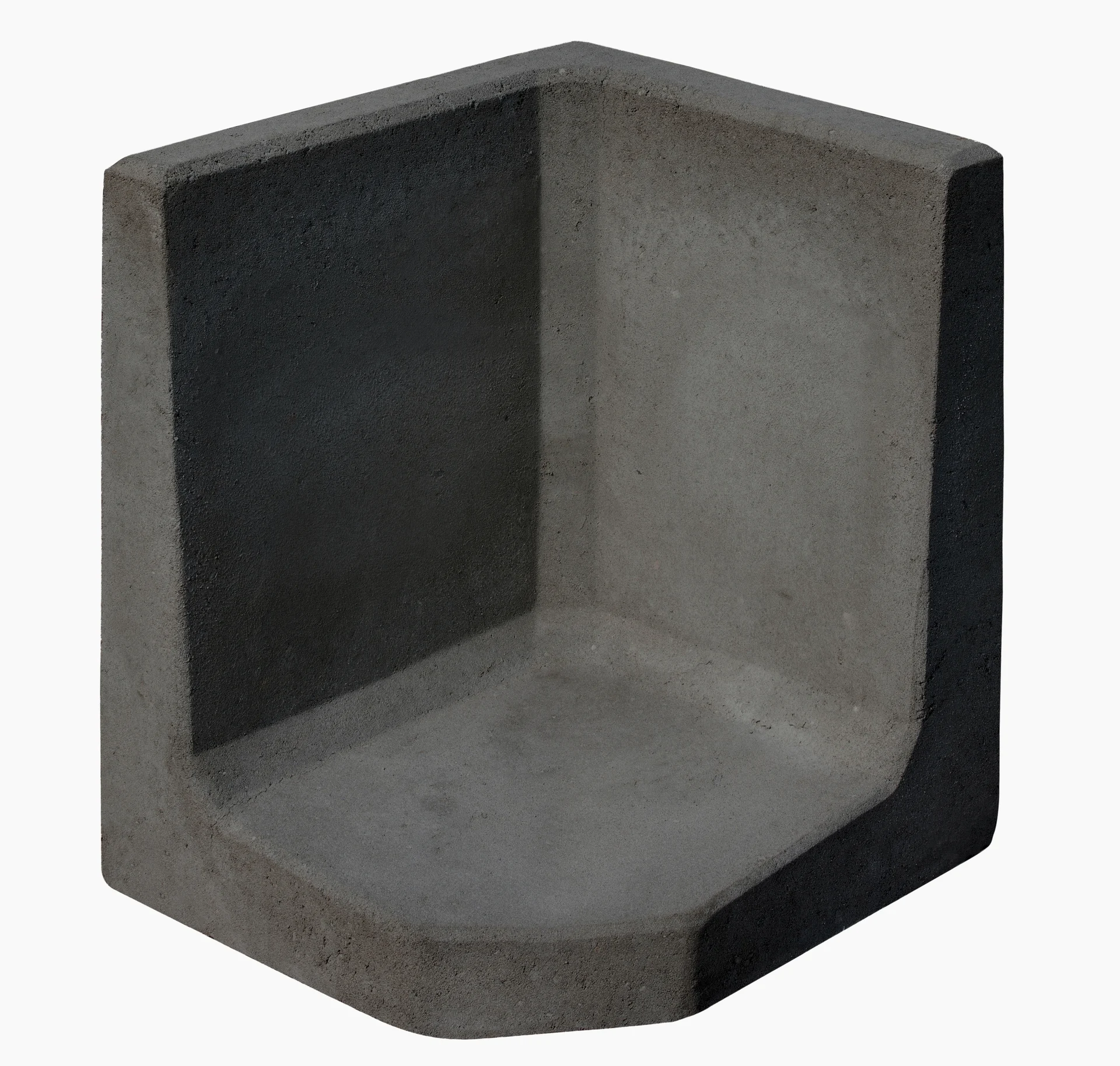 Bild von Diephaus L-Stein Ecke Beton anthrazit 60 x 50 x 50 x 7 cm