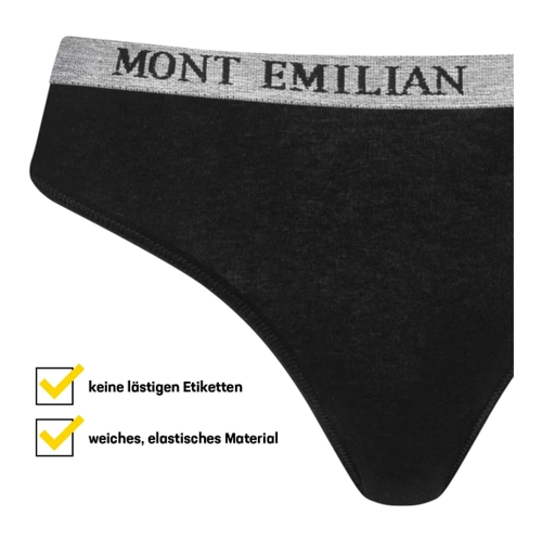 Bild von MONT EMILIAN Damen Tangaslip 8er-Pack