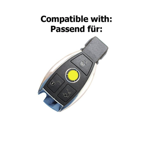 Bild von mt-key Schlüsseltasche für Autoschlüssel - Silikon Schutzhülle für Mercedes Benz