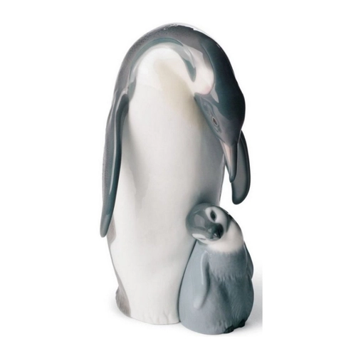 Bild von Casa Padrino Luxus Porzellanfigur Pinguin Mutter mit Kind