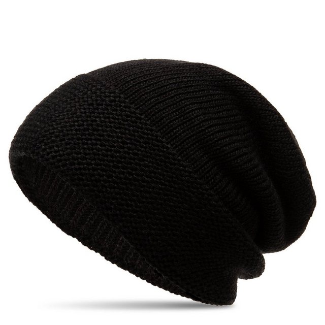 Bild von Caspar MU214 elegante Damen Winter Beanie Mütze gefüttert, Farbe:schwarz, Größe:Einheitsgröße