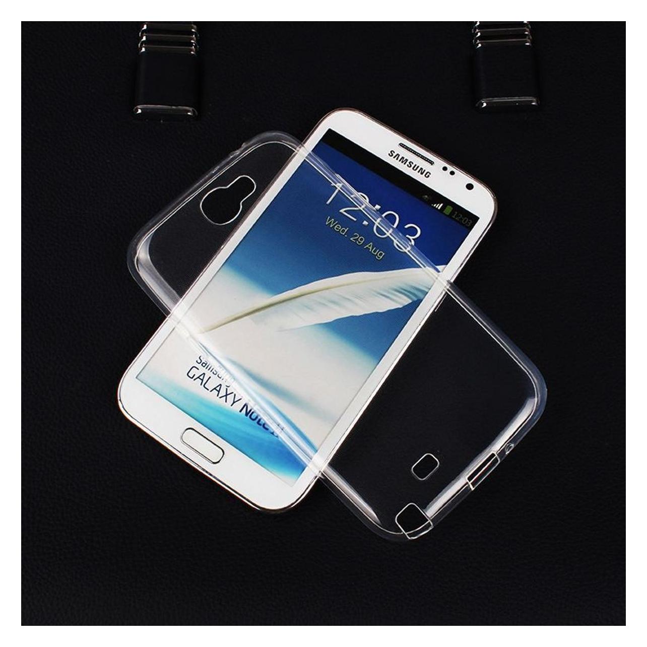 Bild von König Design Handyhülle für Samsung Galaxy Note 2 N7100 Schutzcase Bumper Etuis Transparent (Samsung Galaxy Note 2 N7100), Smartphone Hülle, Transparent